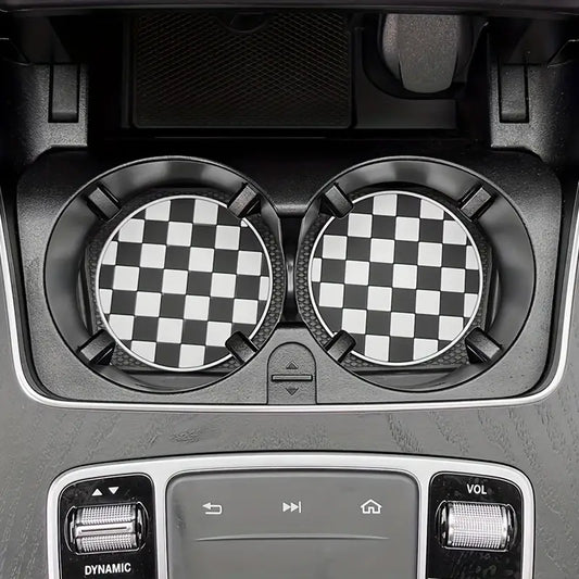 Checkered Car Coaster
